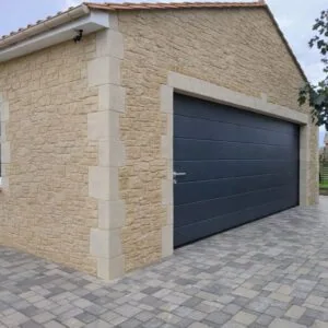 mur garage imitation pierre saintes renovs habitats